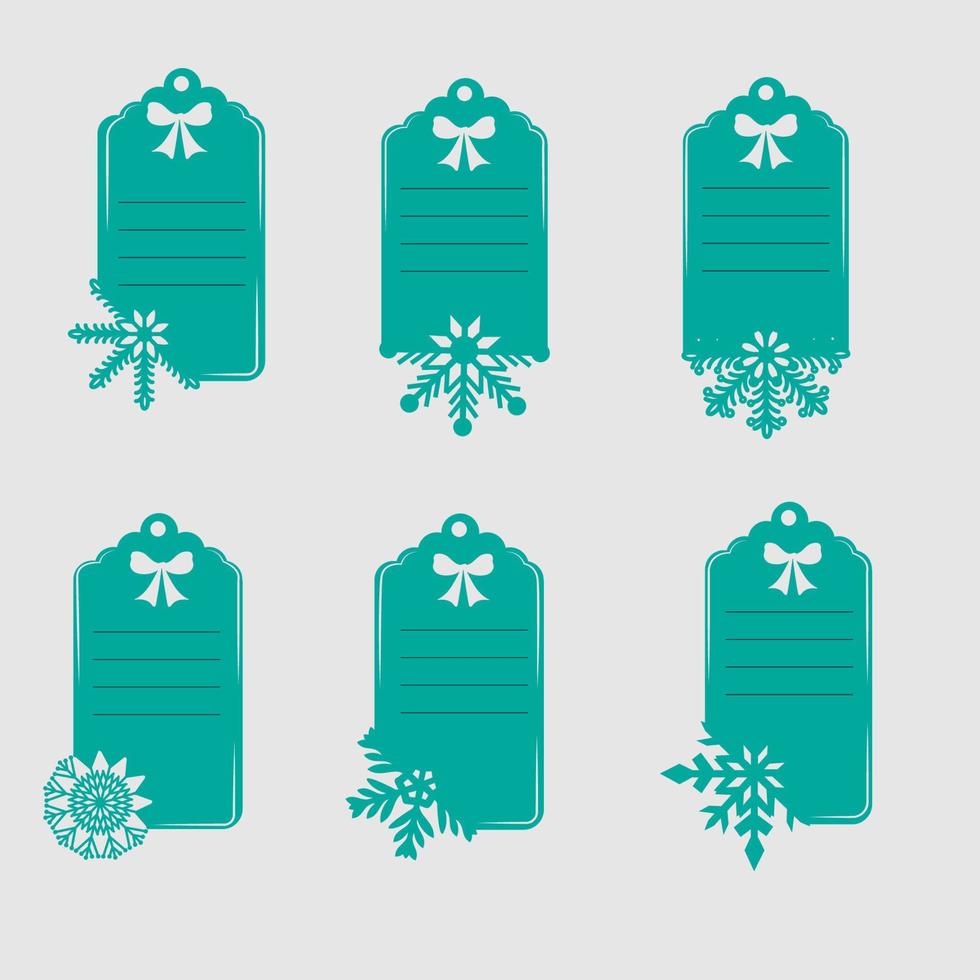gift tag collection vector