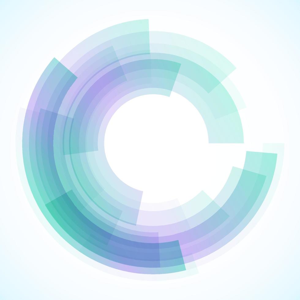 Geometric frame from circles, vector abstract background, wallpaper