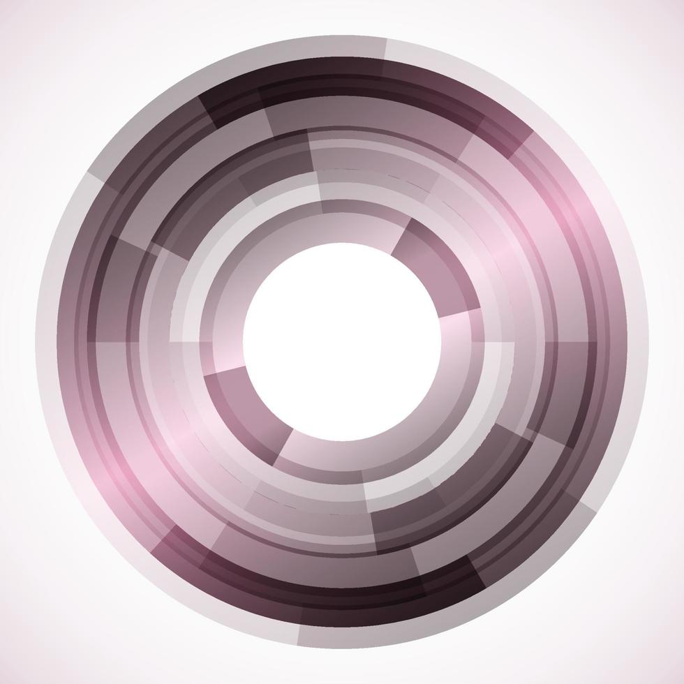 Geometric frame from circles, vector abstract background, wallpaper