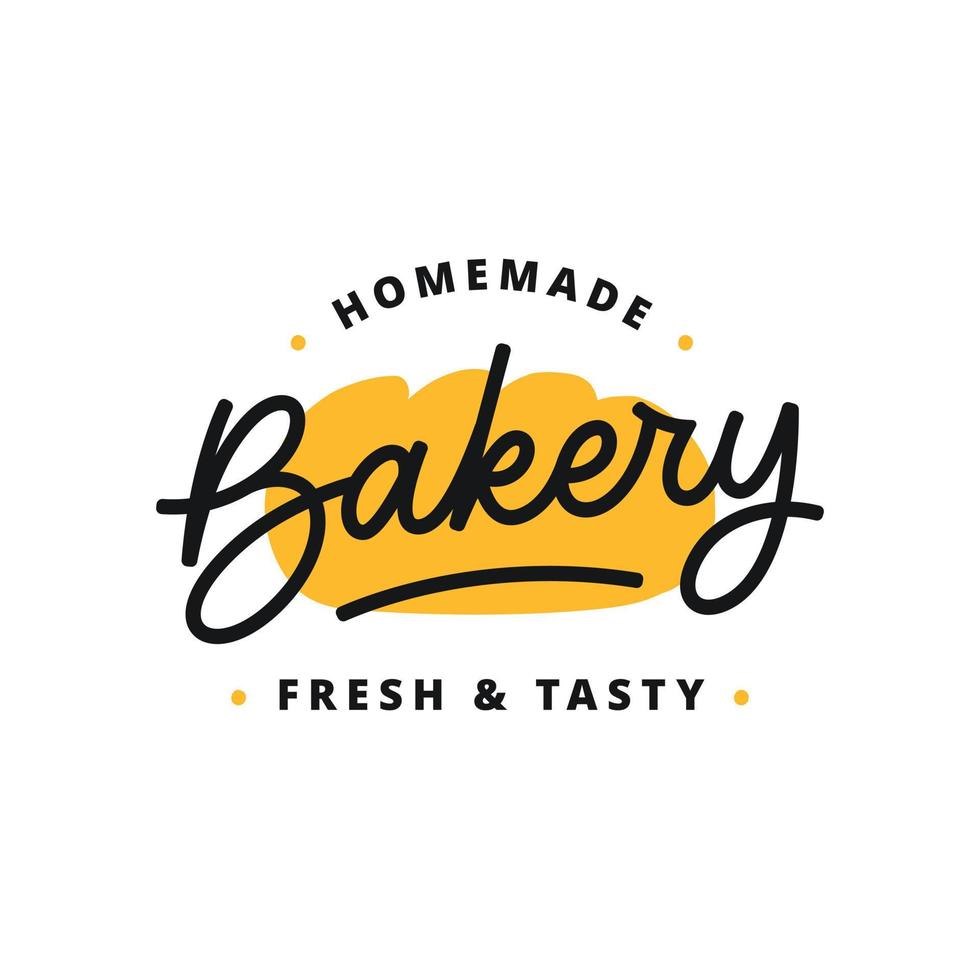 Bakery bread and pastry design logo template vector