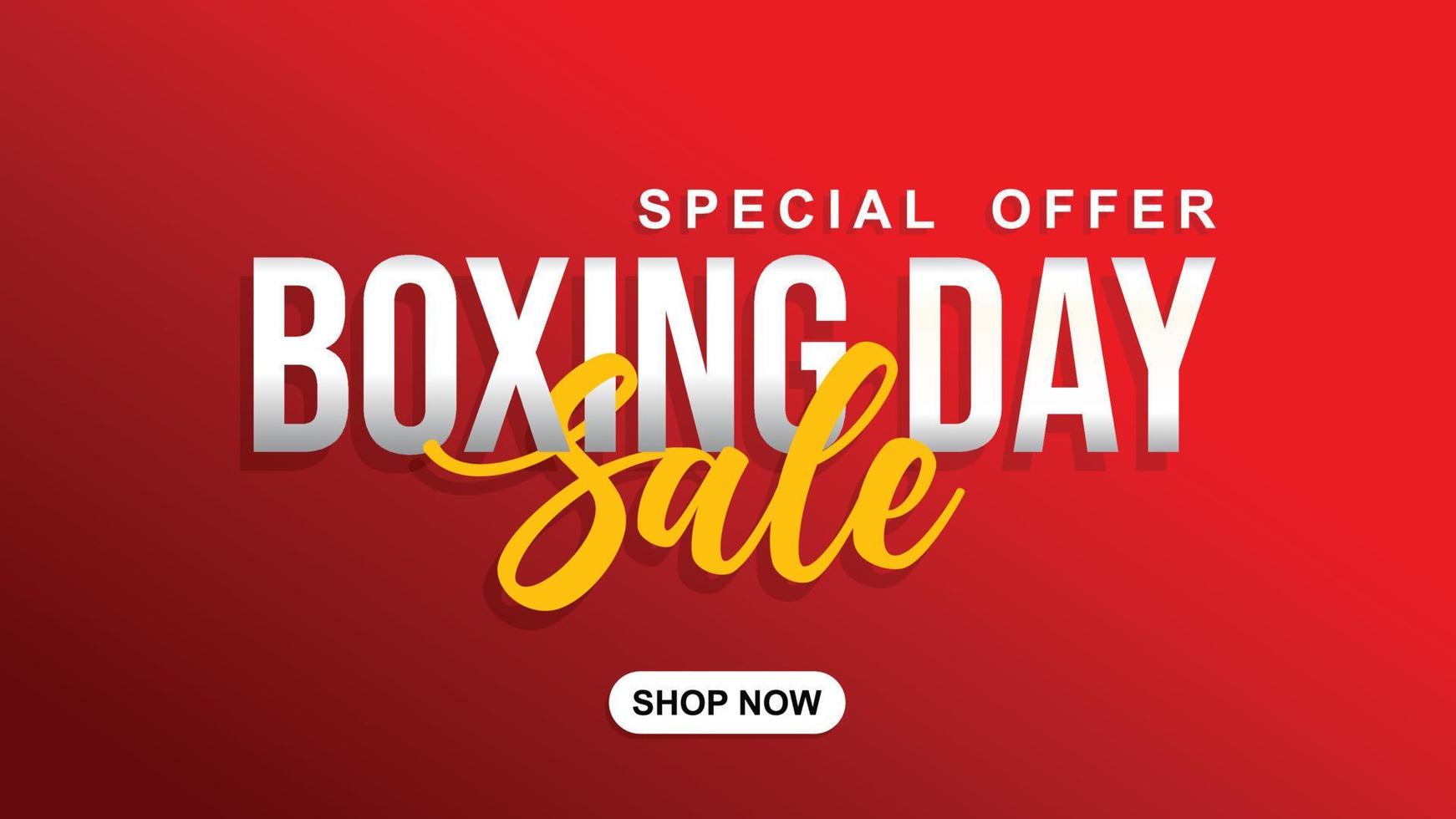 Happy boxing day. Boxing day sale poster. Special offer boxing day background vector design illustration. Boxing day background. Boxing day sale banner. Shop now