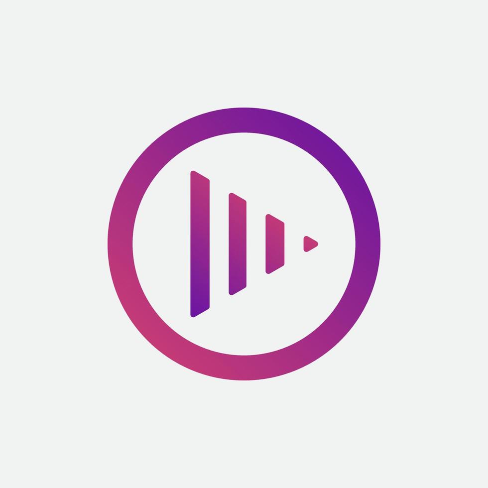 play music logo design template. play illustration vector 14470782