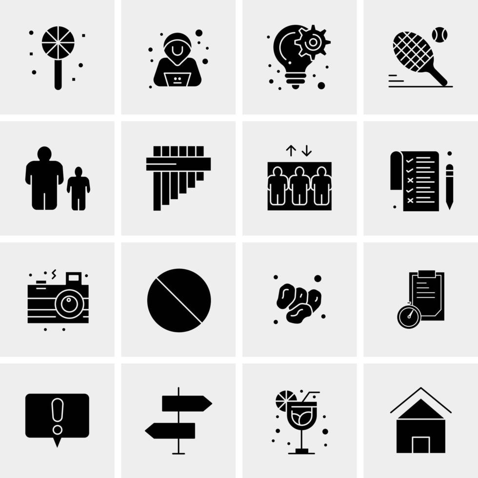 16 Universal Business Icons Vector Creative Icon Illustration to use in web and Mobile Related project