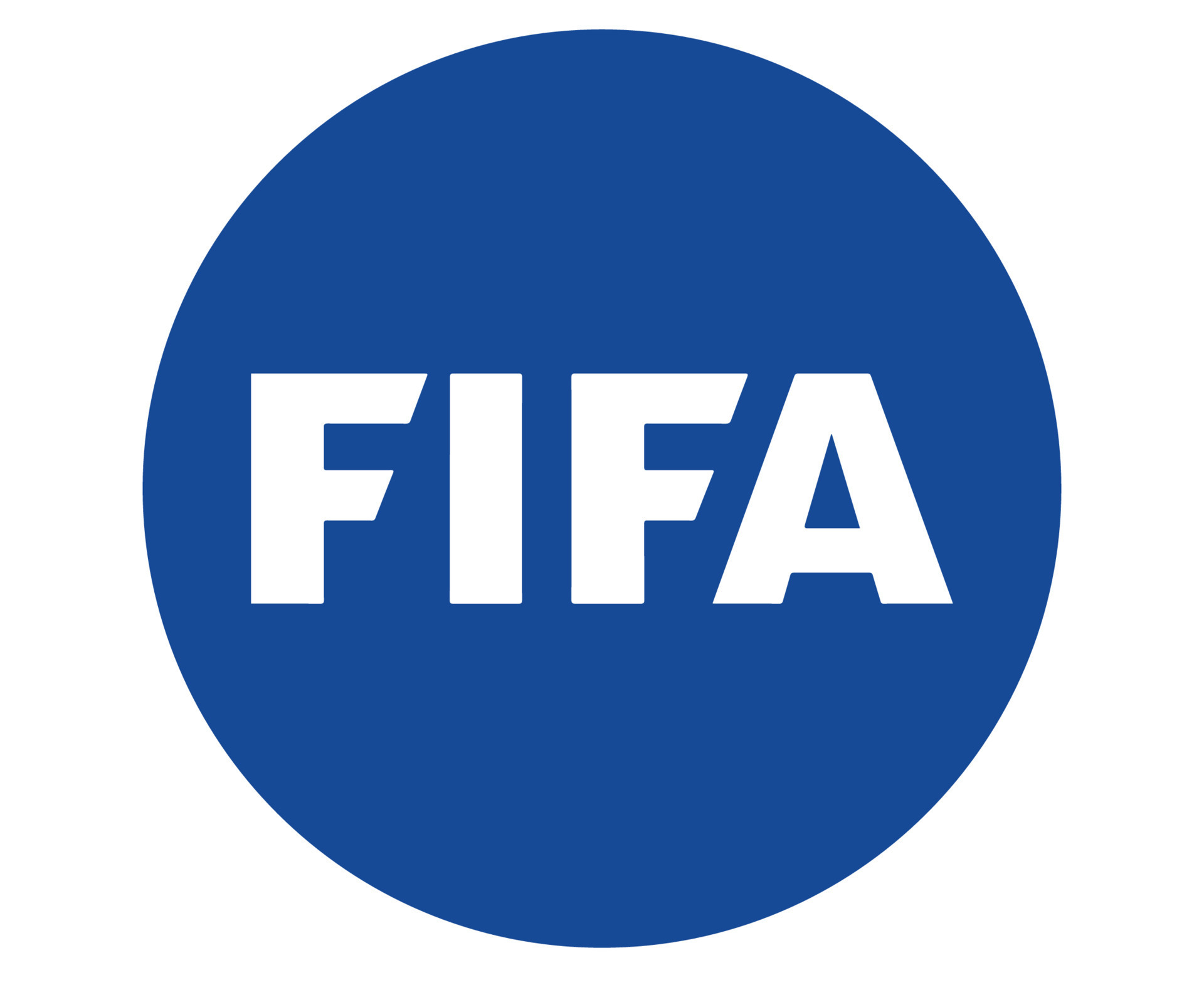 Fifa official Logo White And Blue Symbol Design Vector Abstract