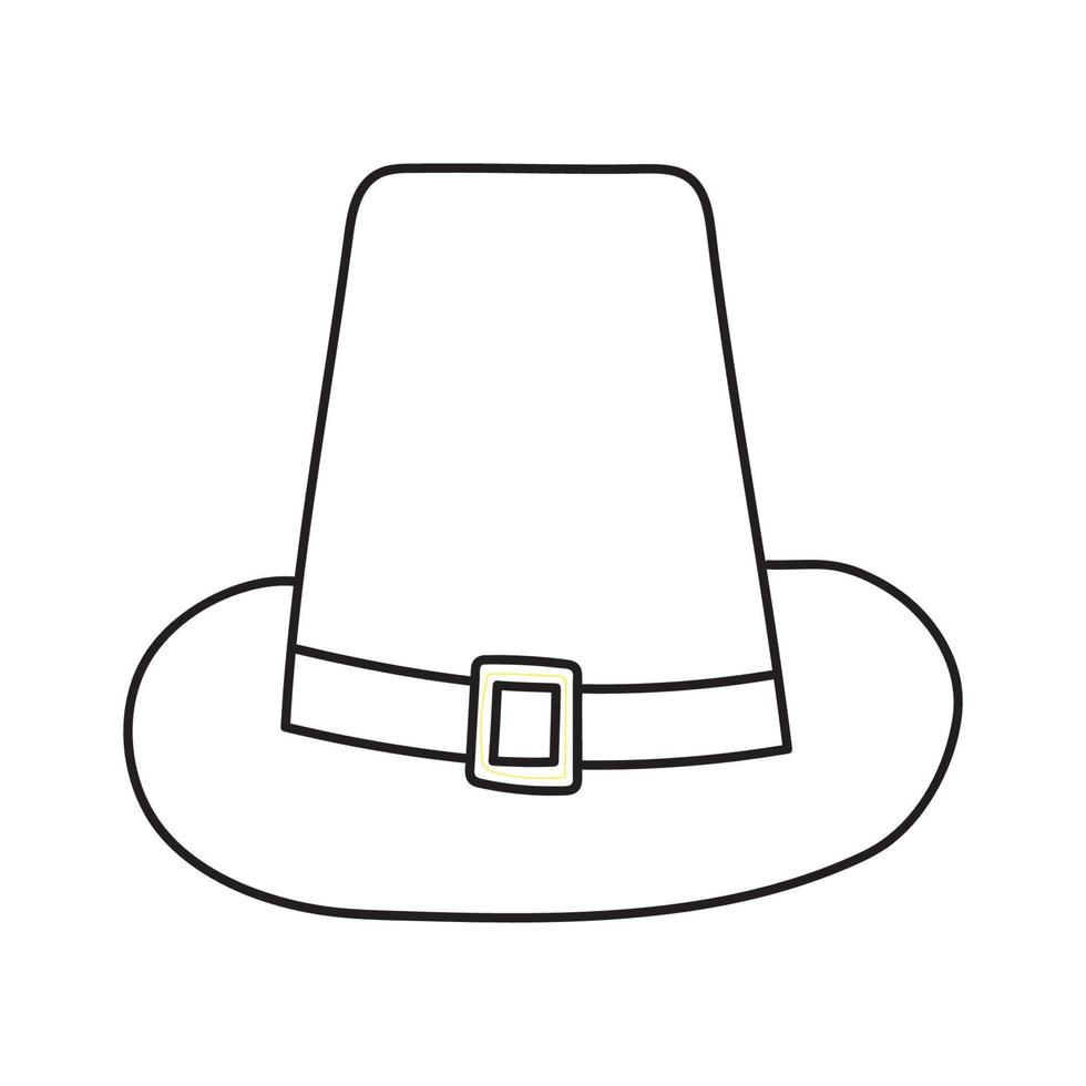 Doodle style leprechaun hat. vector