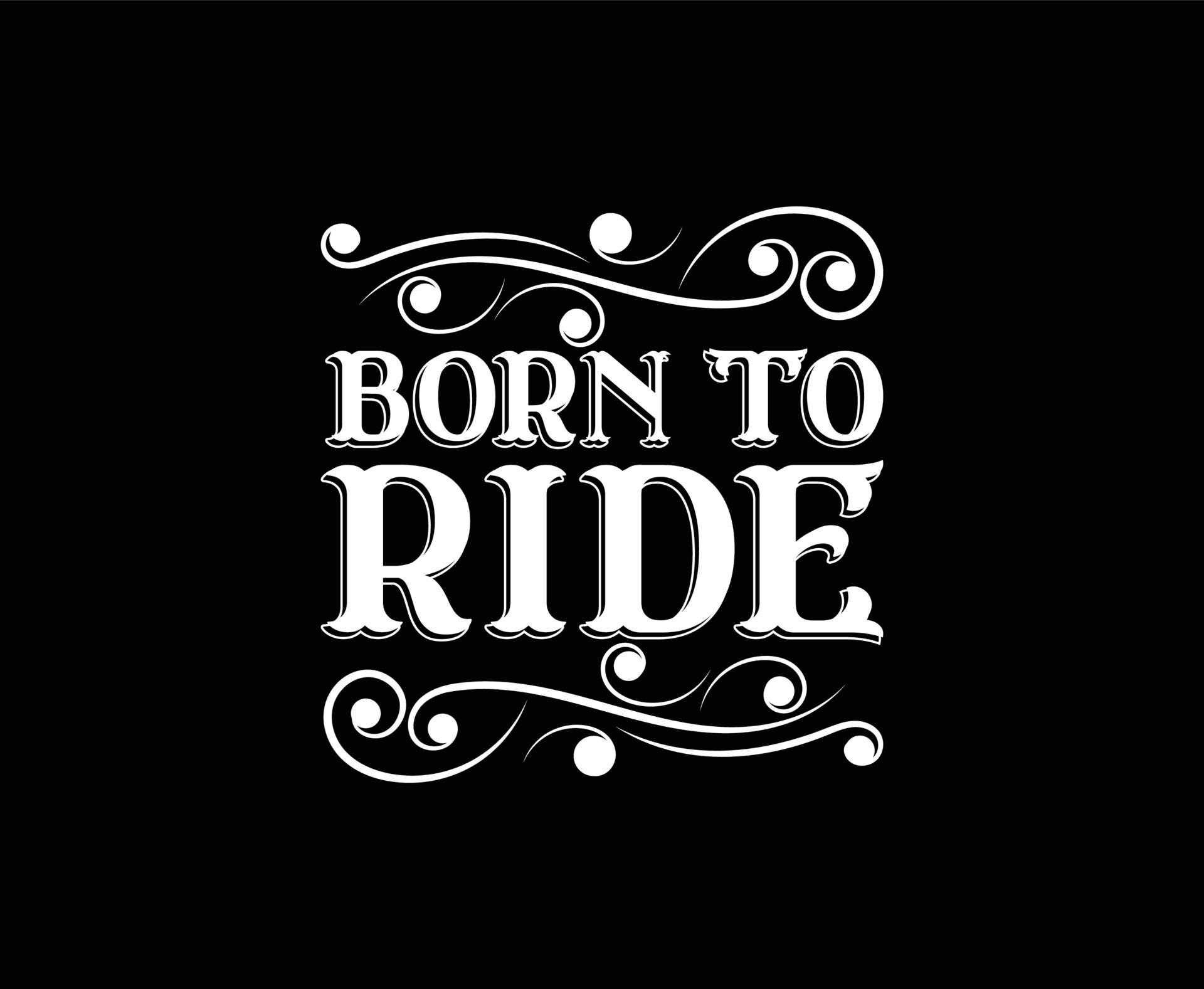 Born To Ride Typography Vector T-shirt Design 14471276 Vector Art at