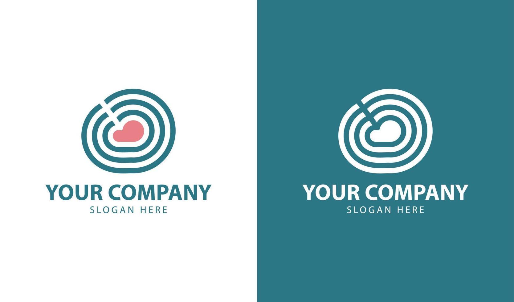 corporate company logo abstract monogram vector