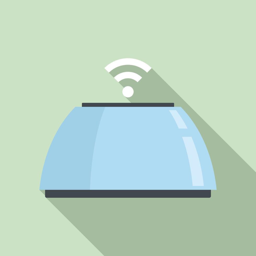 Smart speaker icon, flat style vector