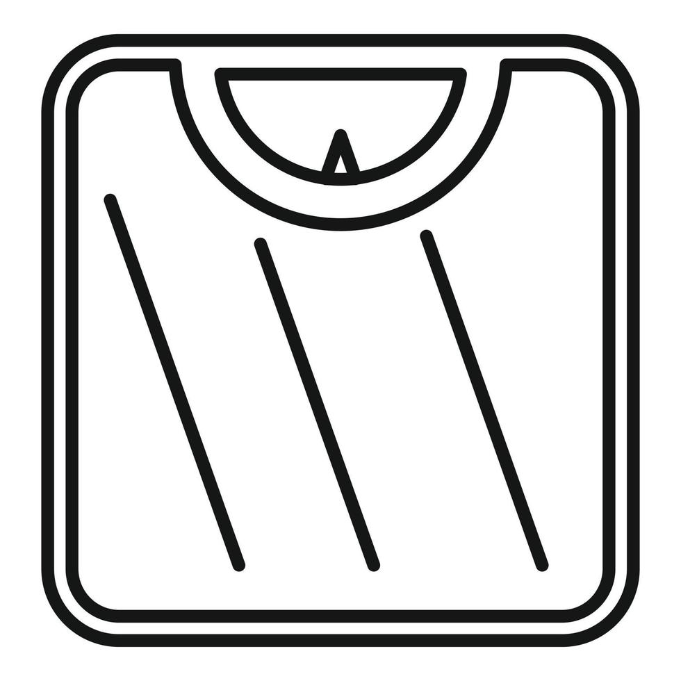 Room scales icon, outline style vector