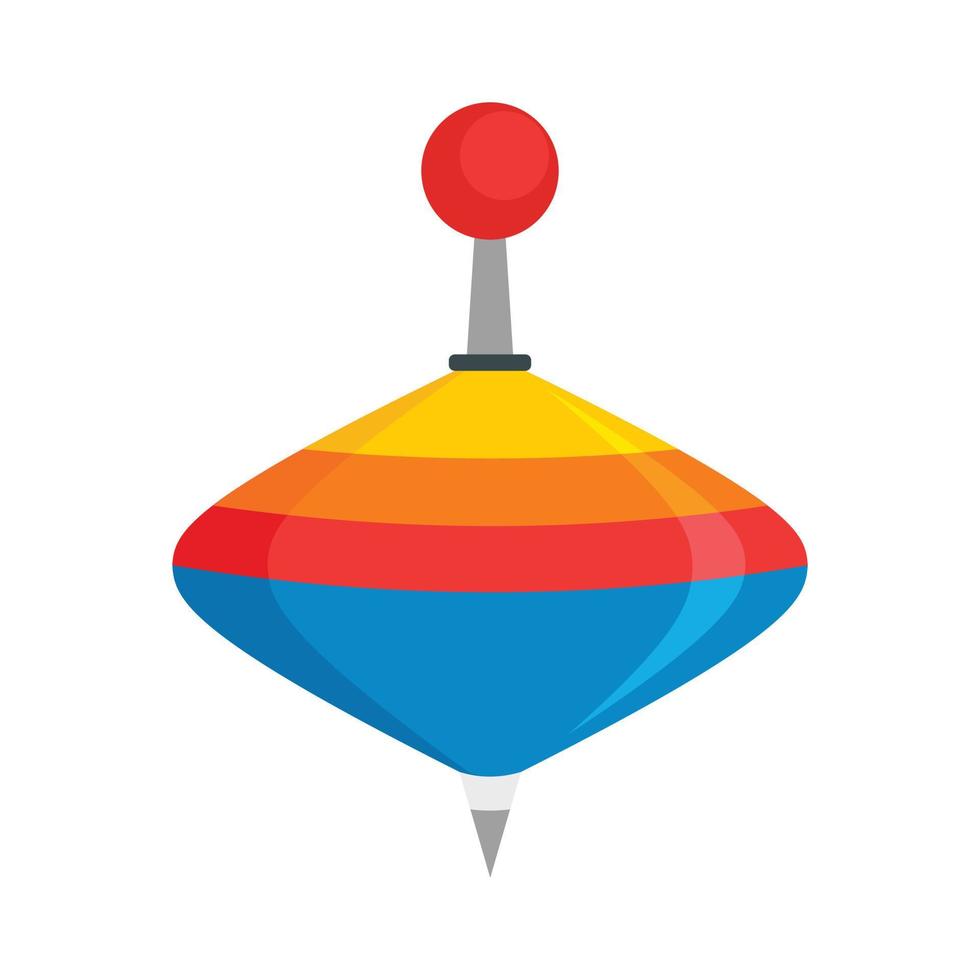 Whirligig toy icon, flat style vector
