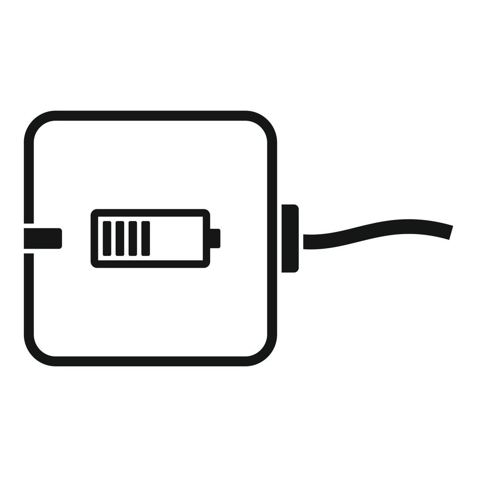 Digital wireless charger icon, simple style vector