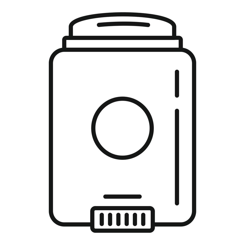 Man roll deodorant icon, outline style vector
