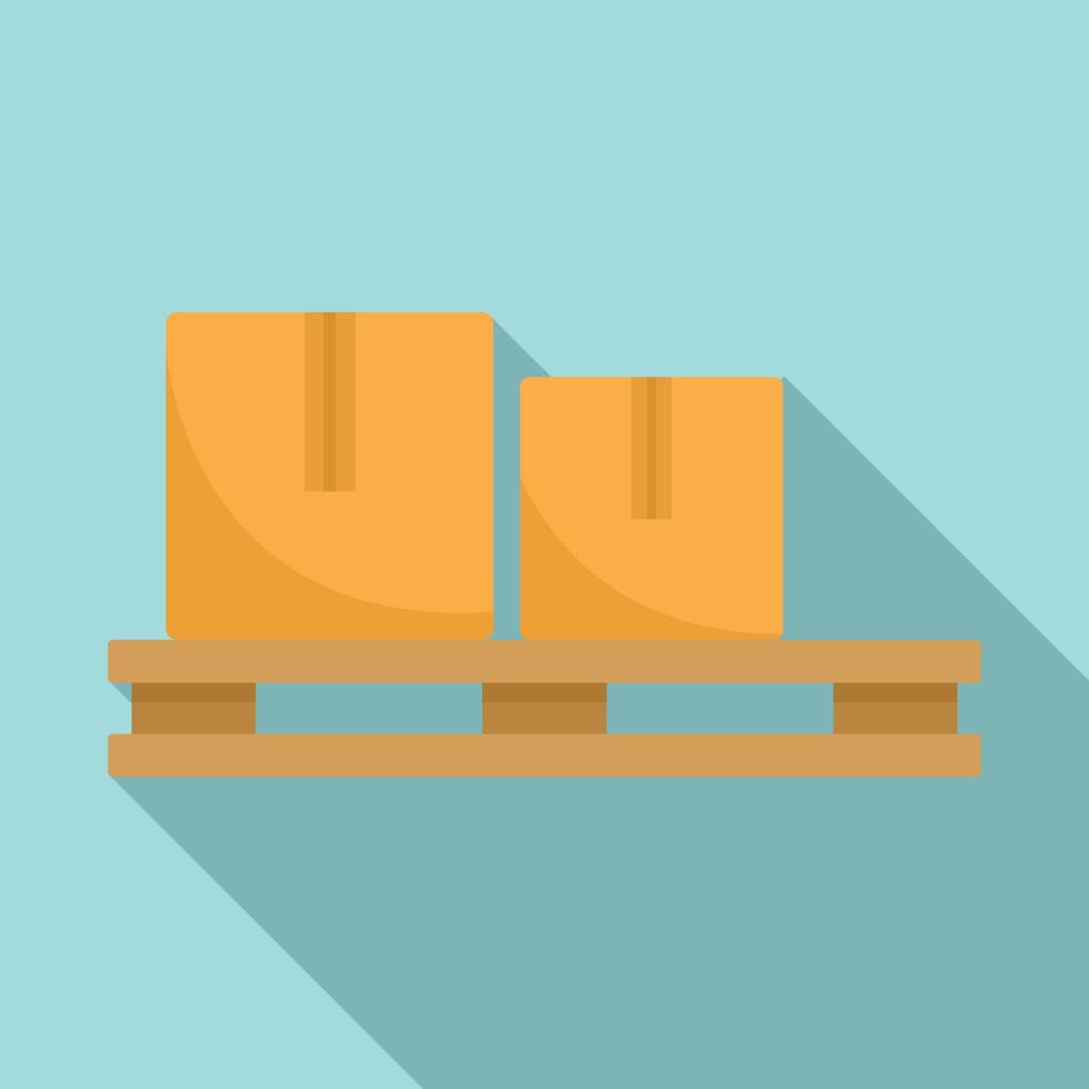 Warehouse padon icon, flat style vector