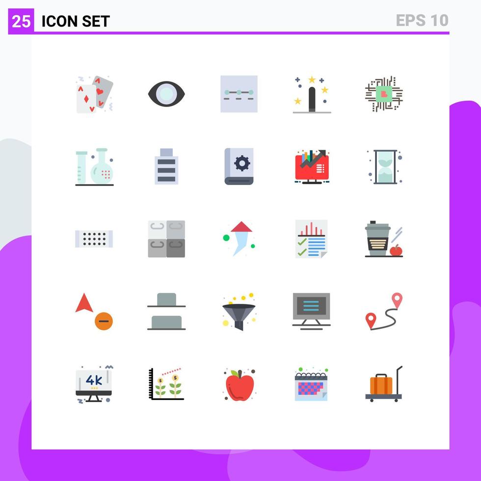 paquete de iconos de vector de stock de 25 signos y símbolos de línea para finanzas fintech pasos de la industria desarrollo de programación elementos de diseño de vector editables