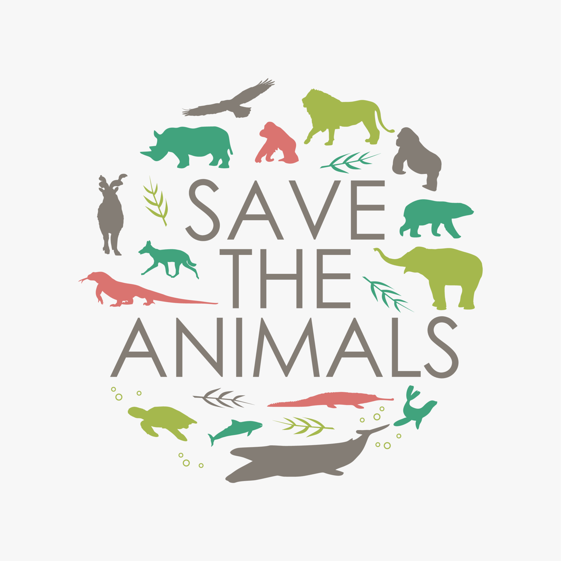 Animal Conservation Vector Art, Icons, and Graphics for Free Download