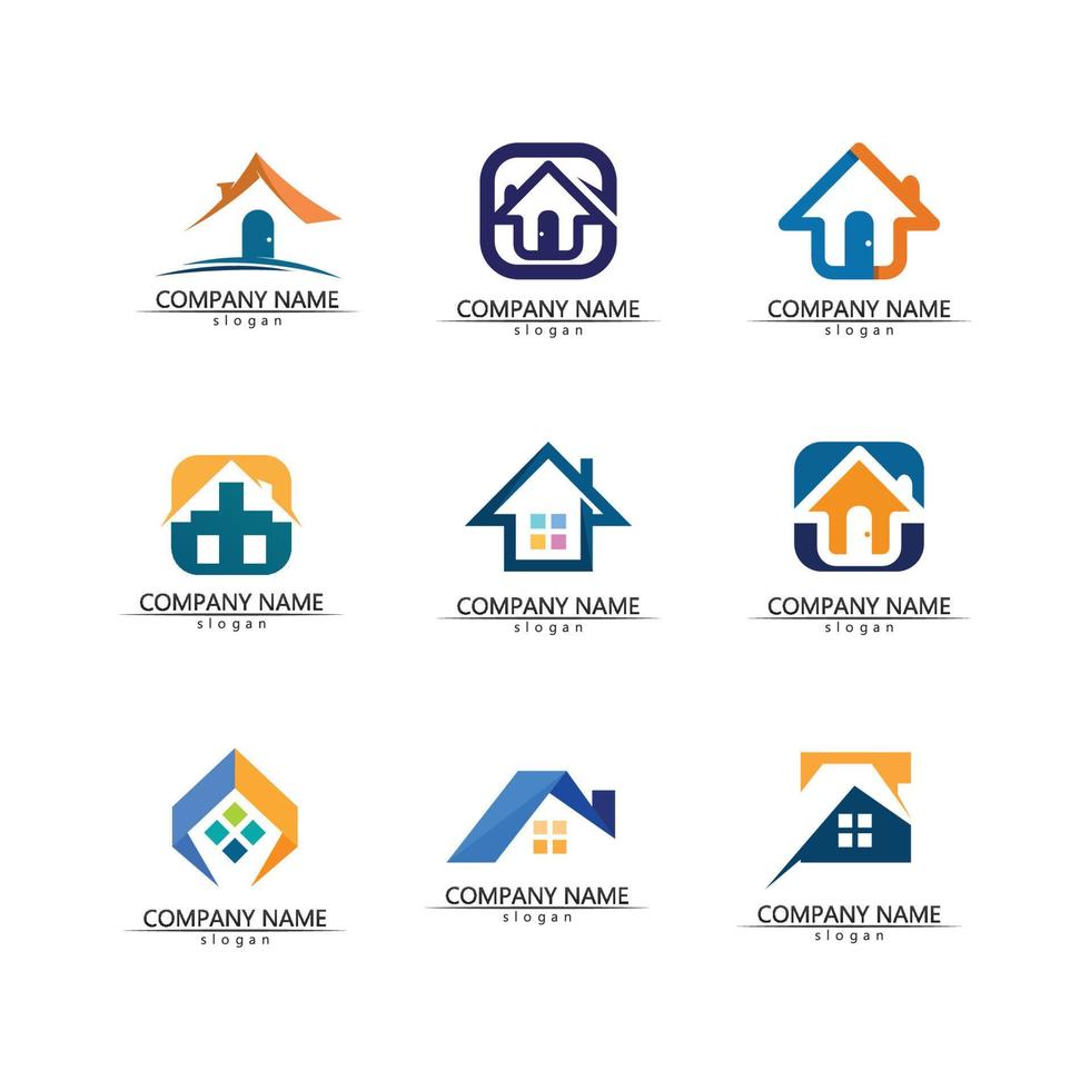 Building logo vector illustration design,Real Estate logo template, Logo symbol icon