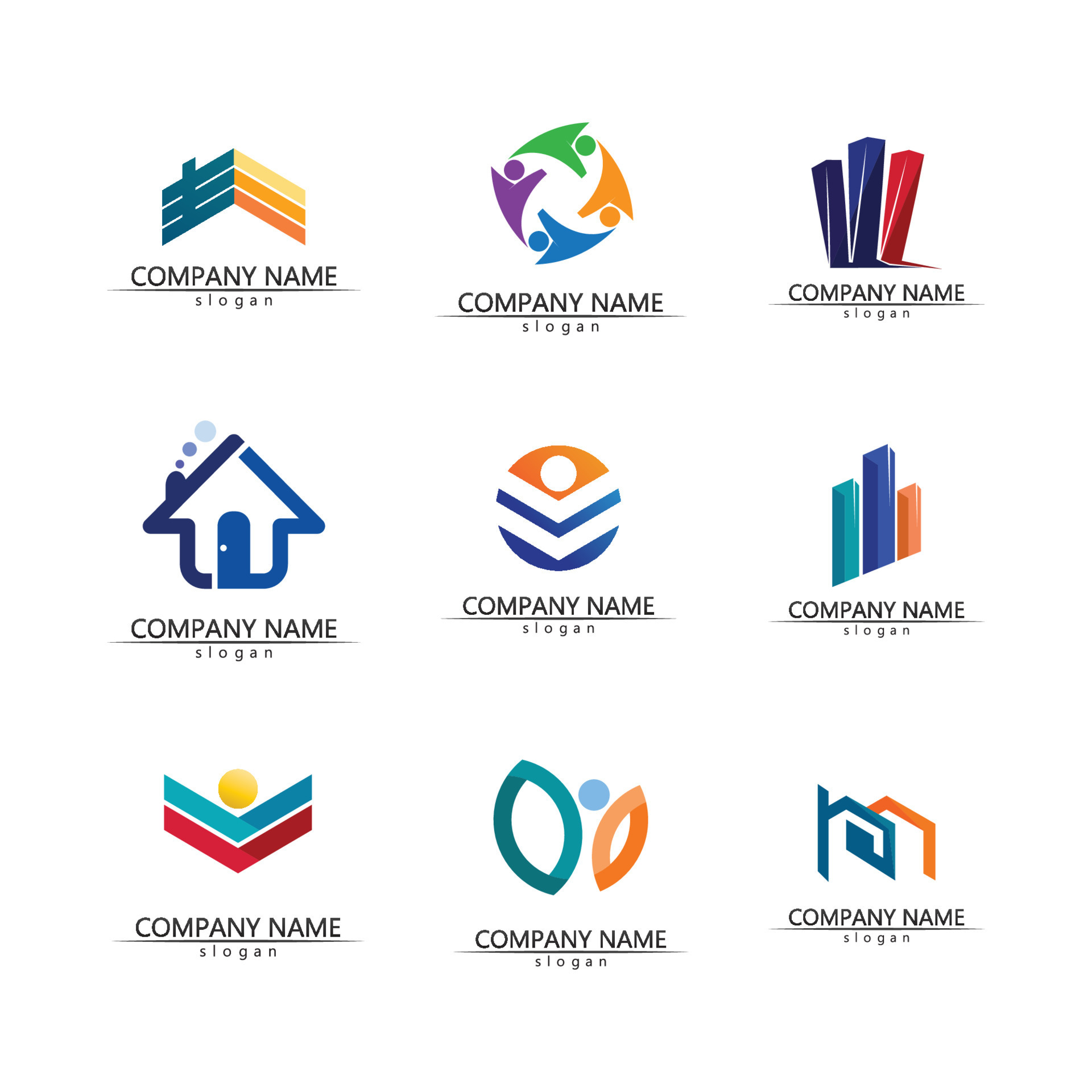 Building logo vector illustration design,Real Estate logo template ...