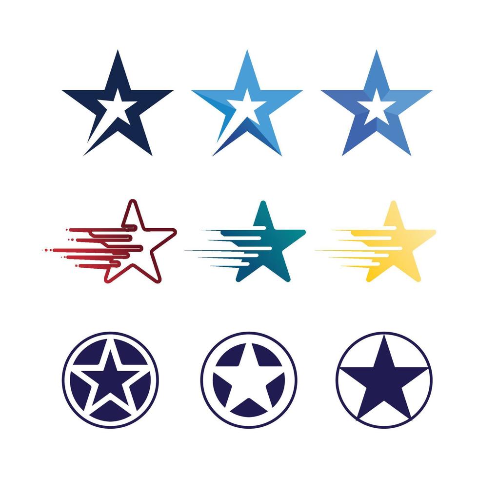 Star icon Template vector