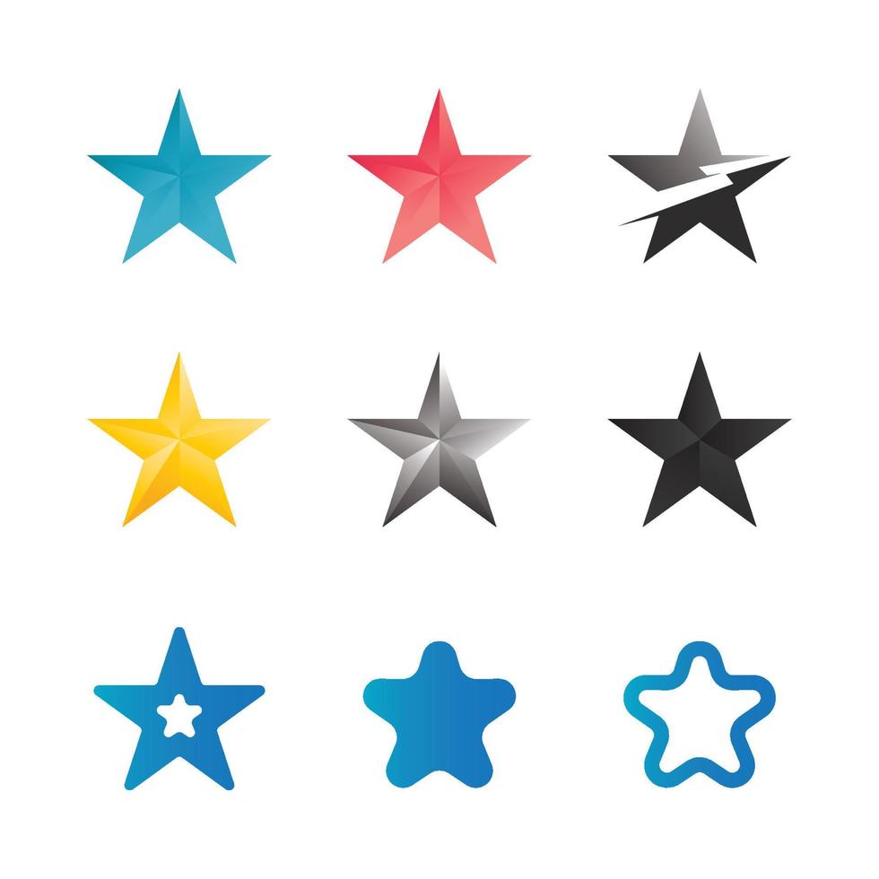 Star icon Template vector