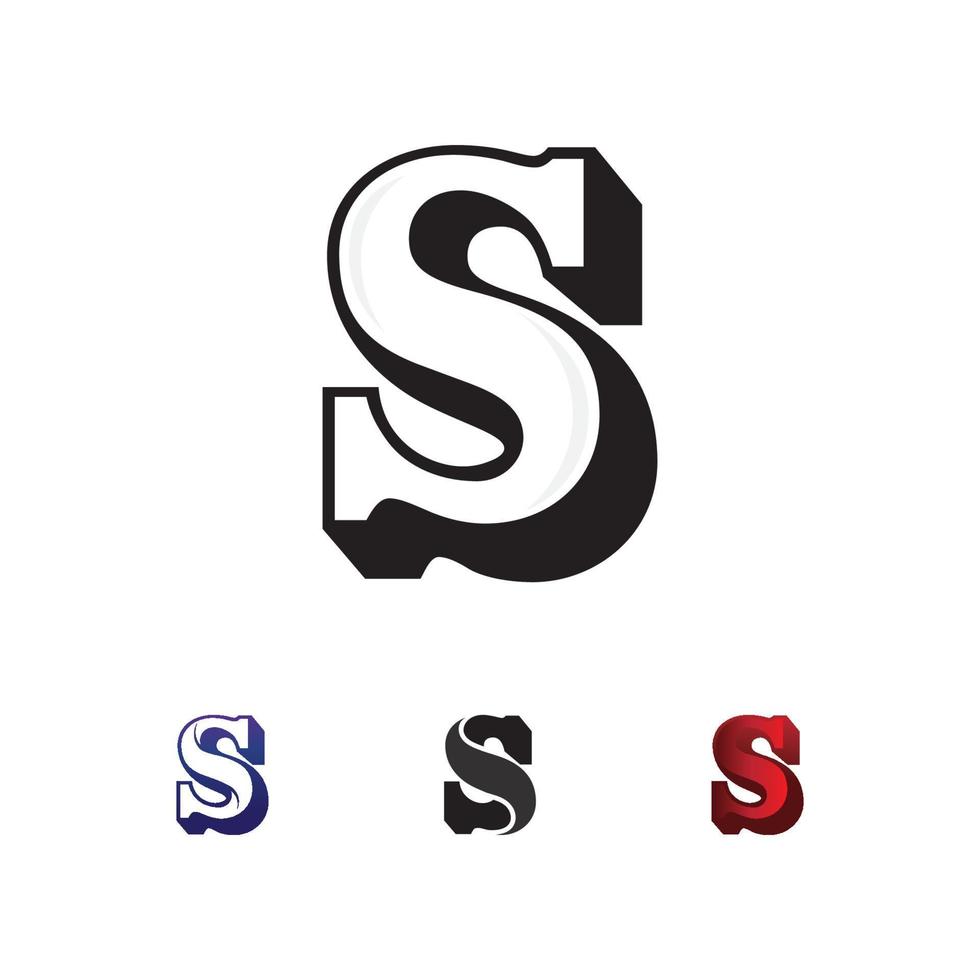 Business corporate S letter logo vector