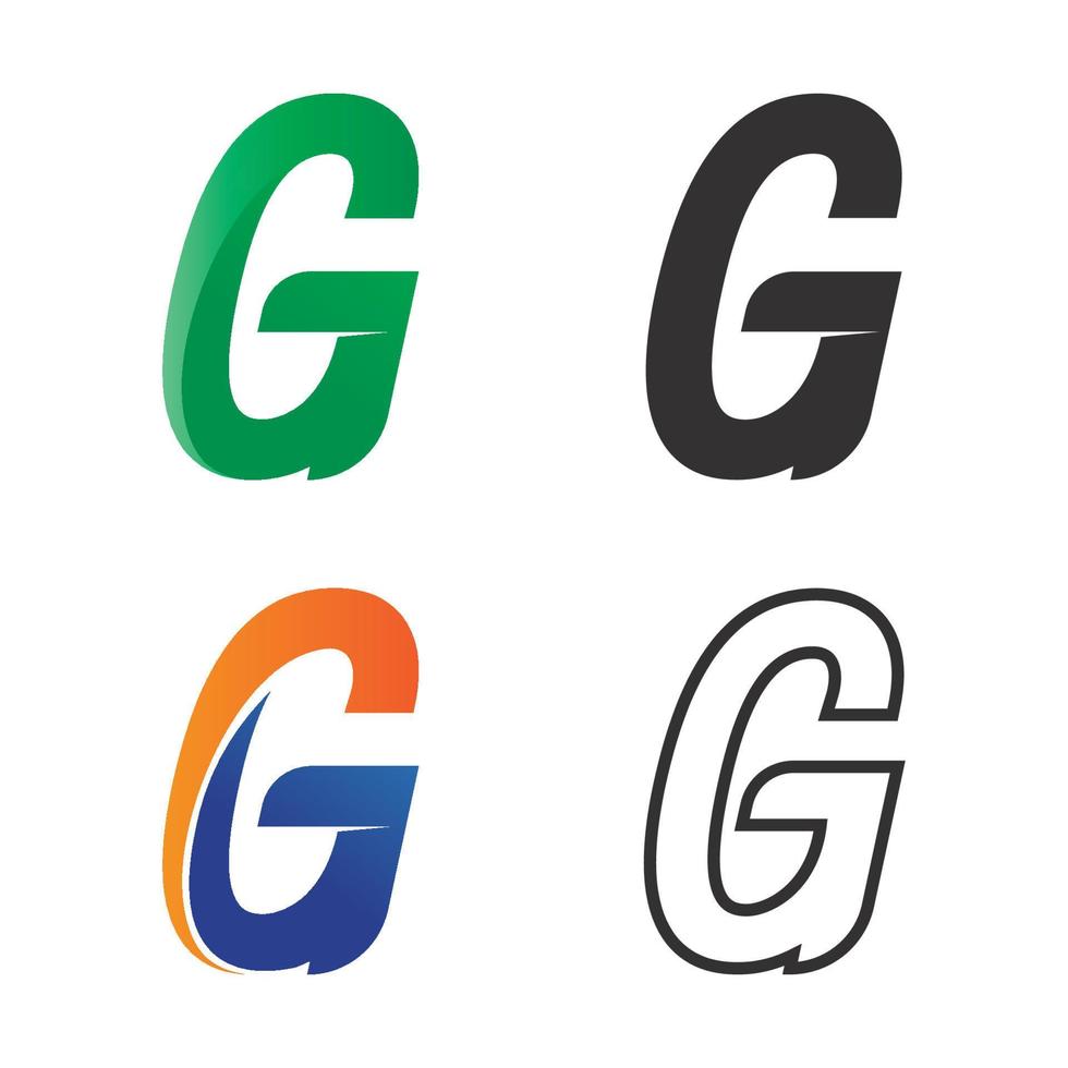 G Letter vector illustration icon