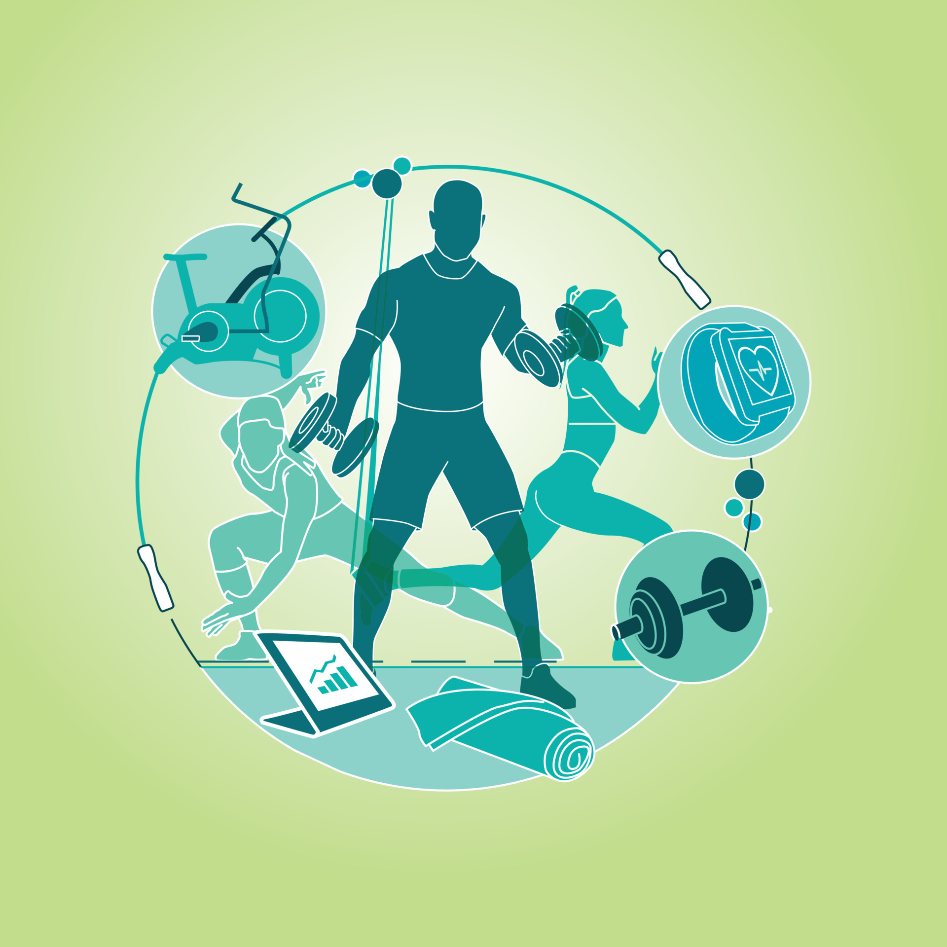 Modern Gym,gym logo, gym workout, gym class vector illustration