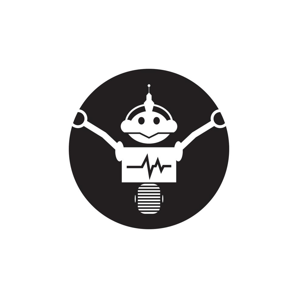 Robot icon vector