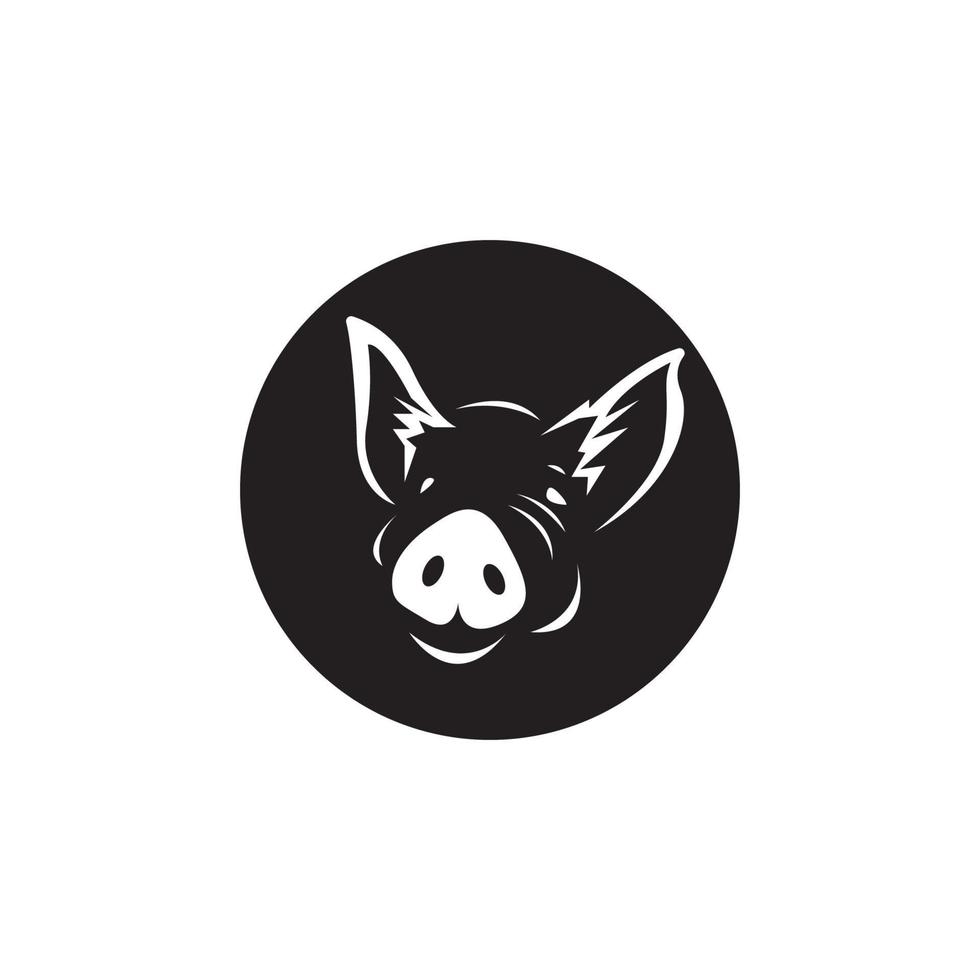 Pig Icon And Symbol Vector Illustration