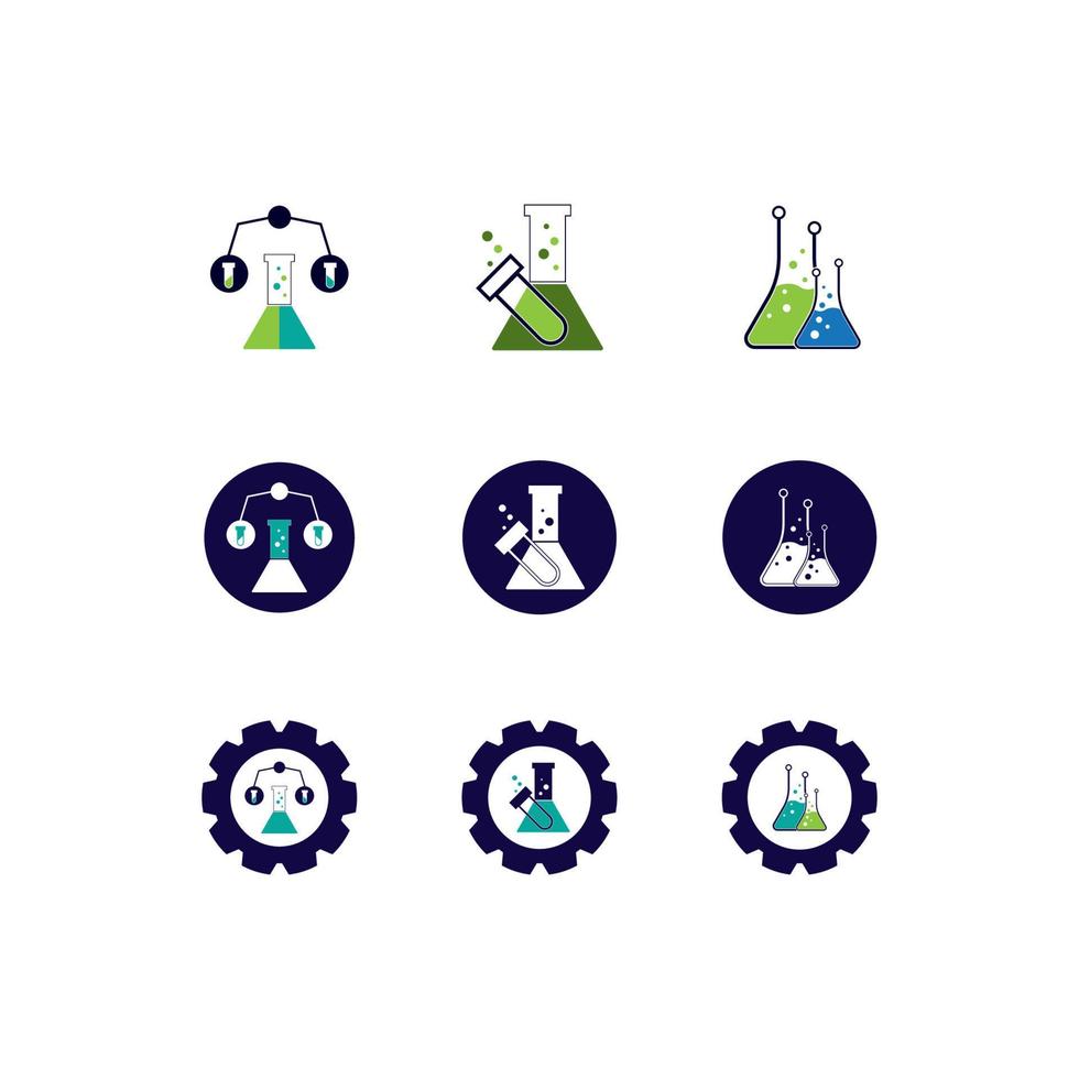 Chemistry Logo Vector Template Illustration