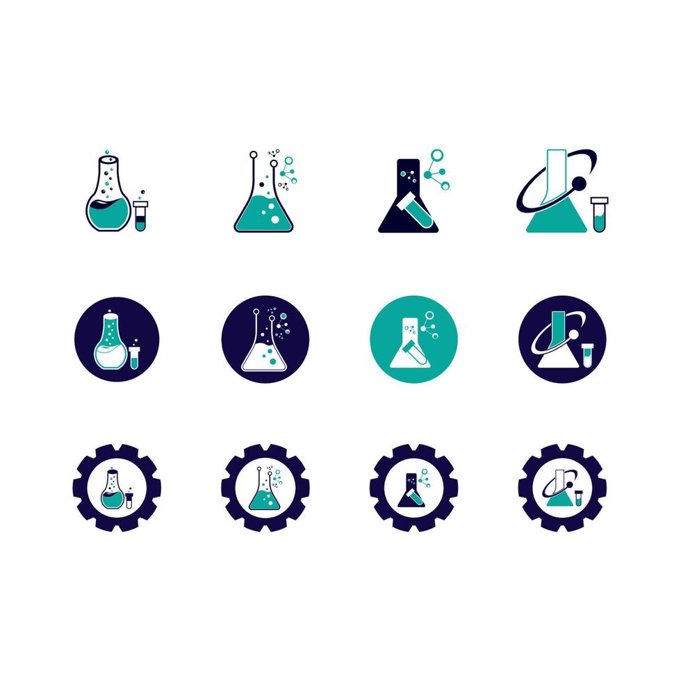 ilustración de plantilla de vector de logotipo de química