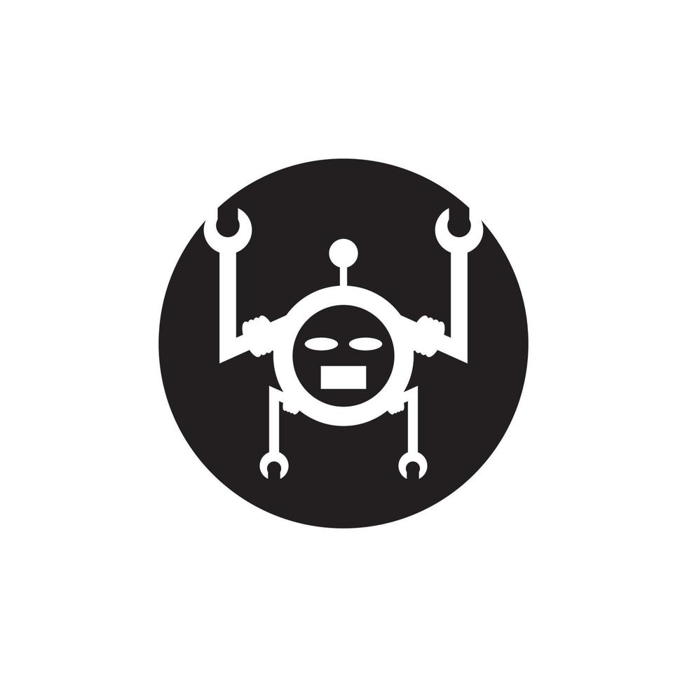 Robot icon vector