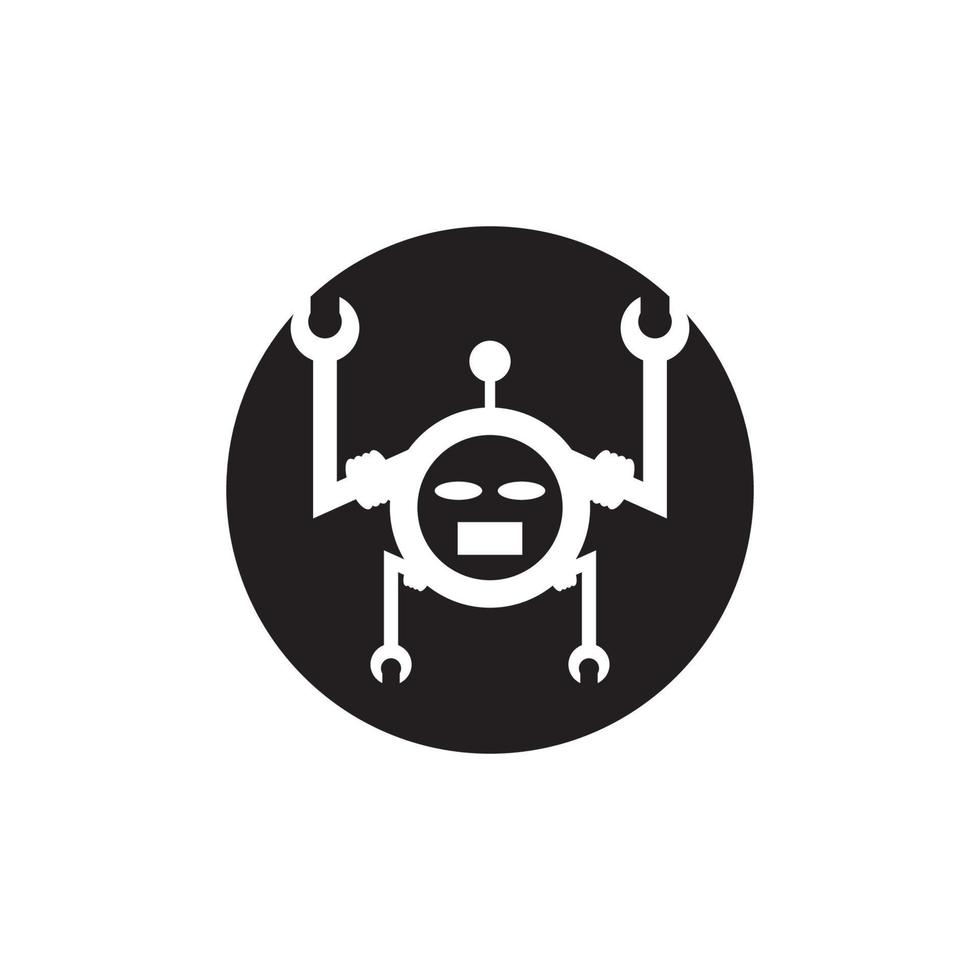 Robot icon vector