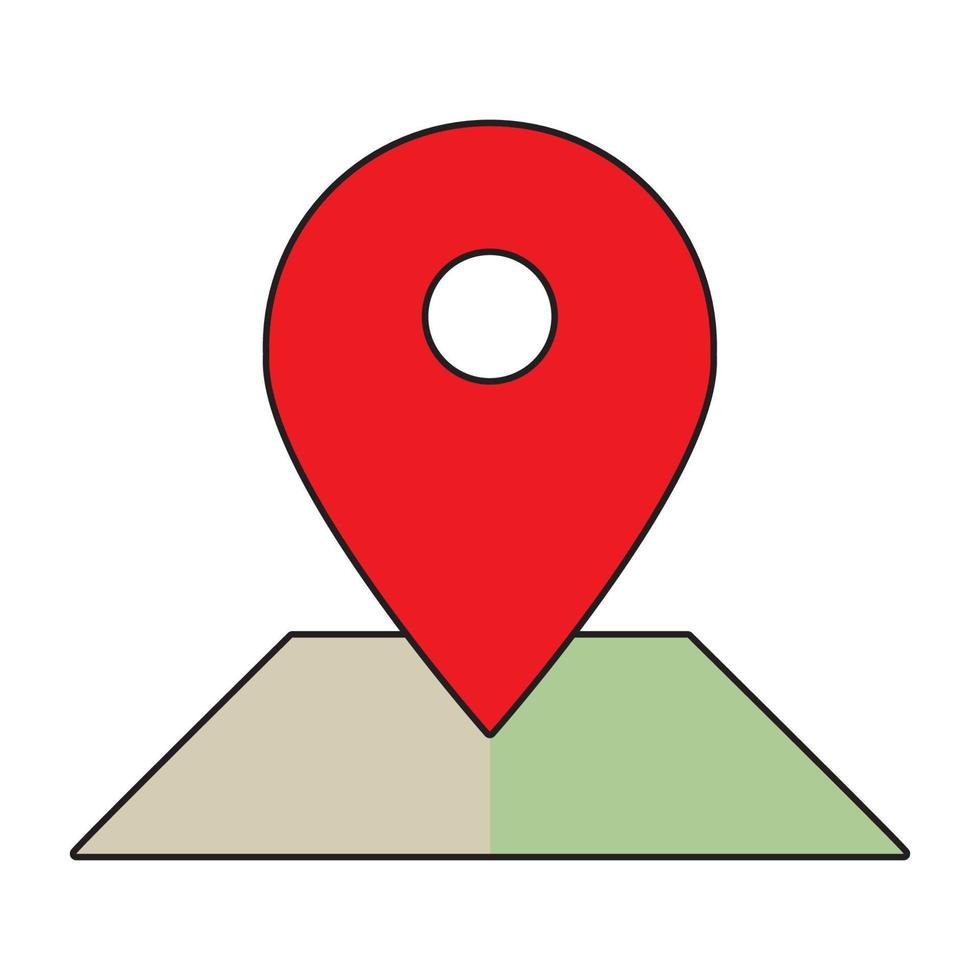 vector de ubicación del logotipo del mapa