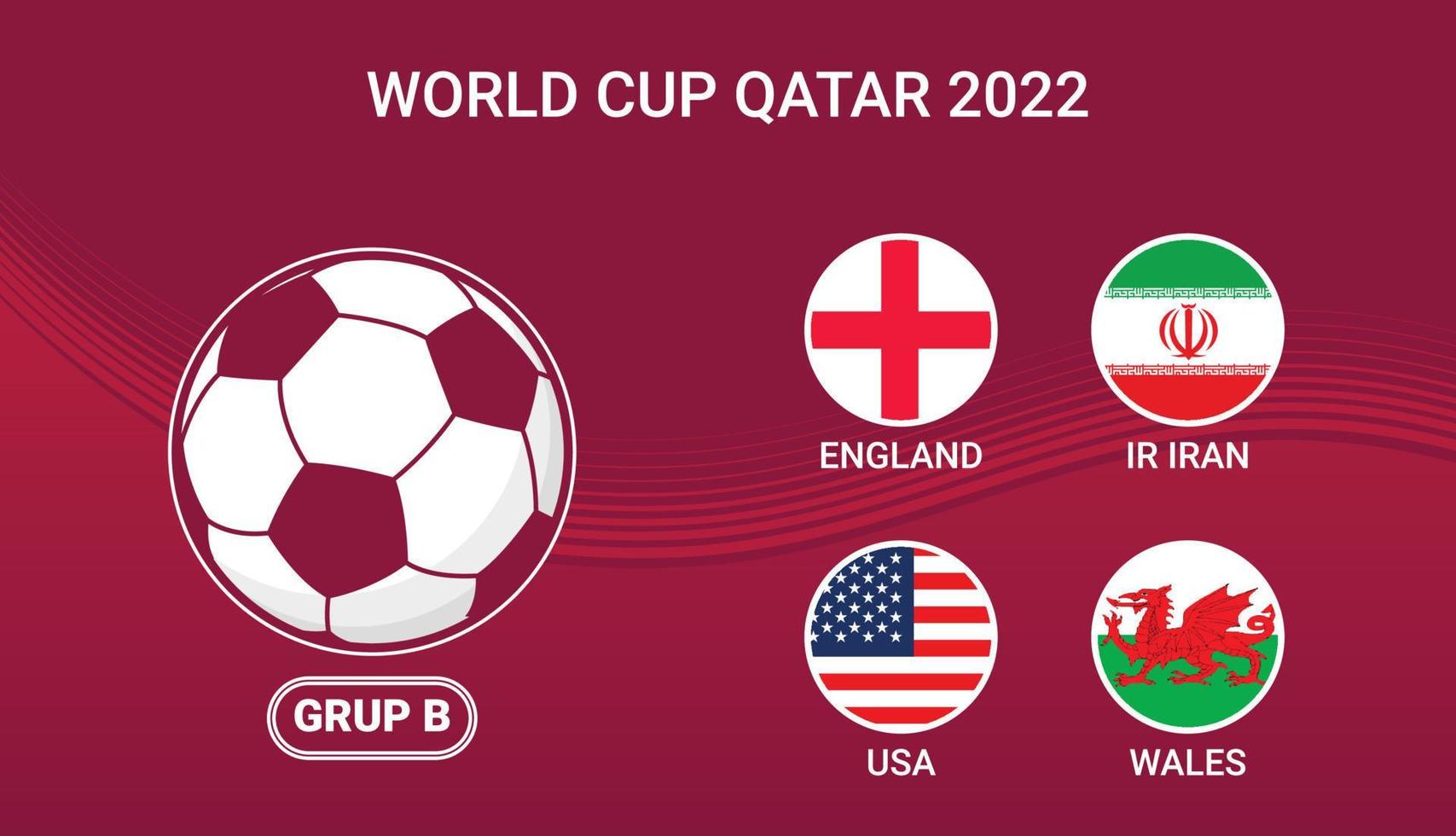 World football cup championship group stage B Background design vector