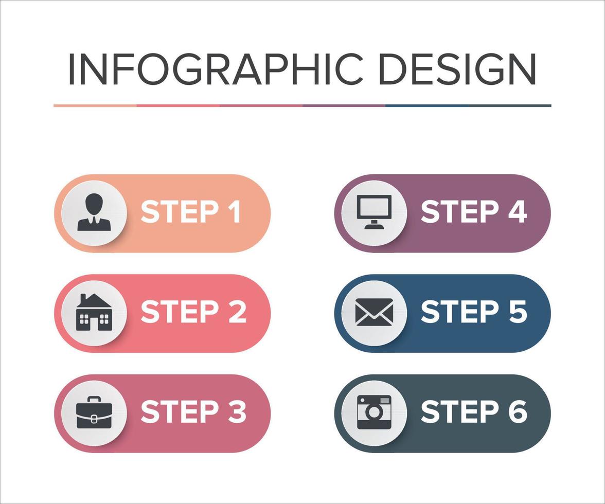 ideas de presentación de elemento de plantilla de diseño infográfico vector