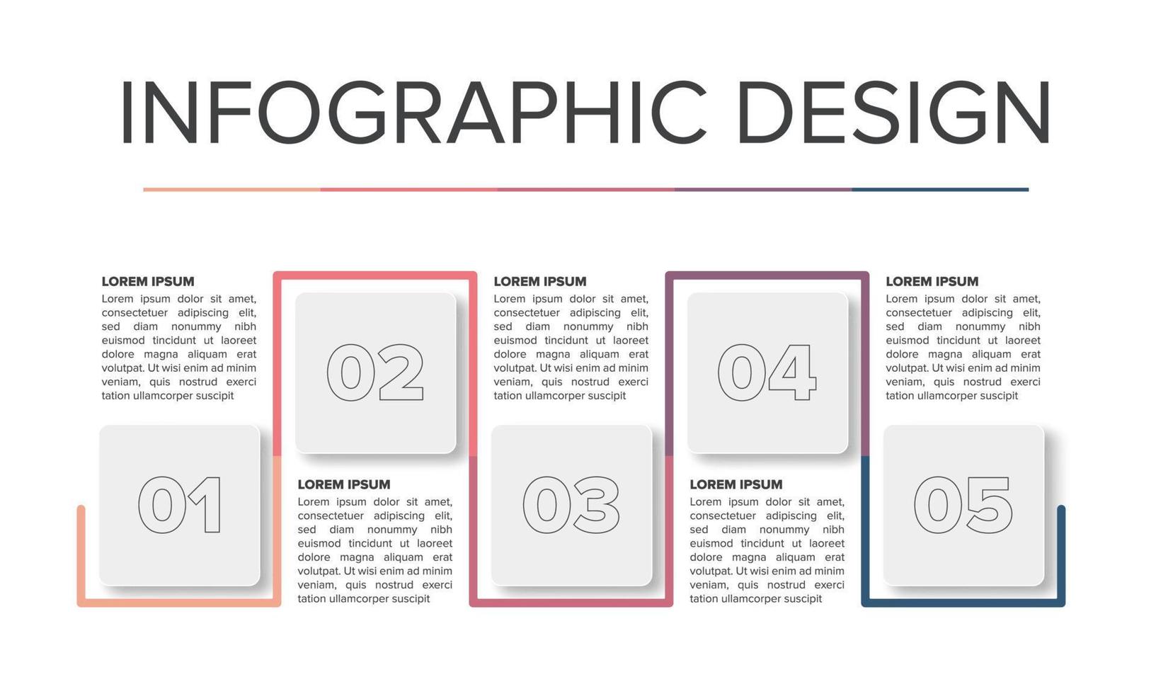 conjunto de elementos de diseño infográfico moderno diseño de presentación elegante de negocios powerpoint vector