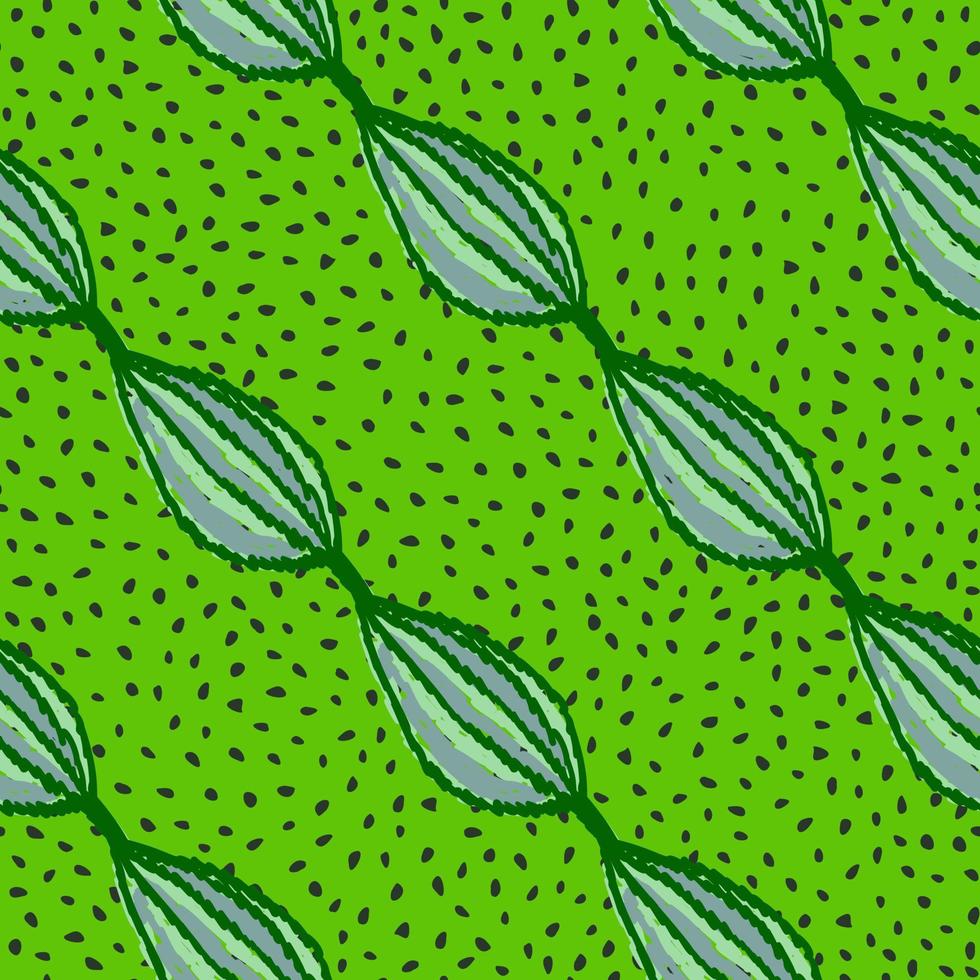 Freehand tropical palm leaves seamless pattern. Hand drawn exotic botanical texture. Sketch jungle leaf seamless wallpaper. vector