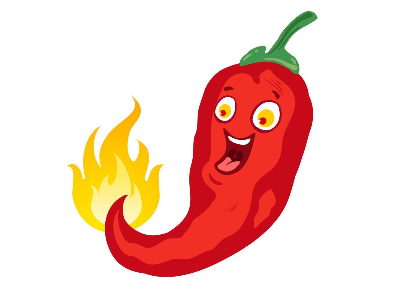 chilli for mexican or thai food vector