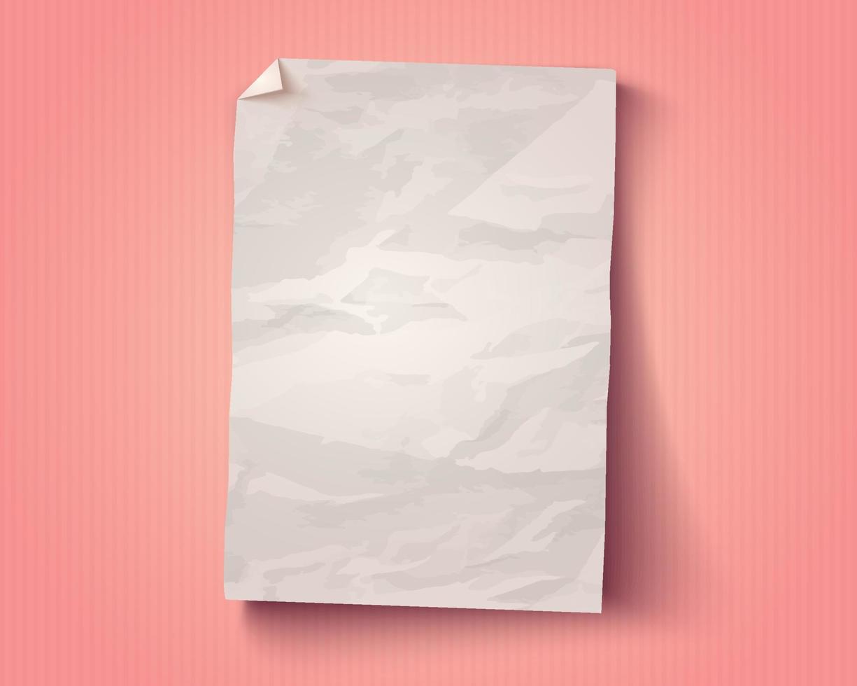 Vector vintage white paper