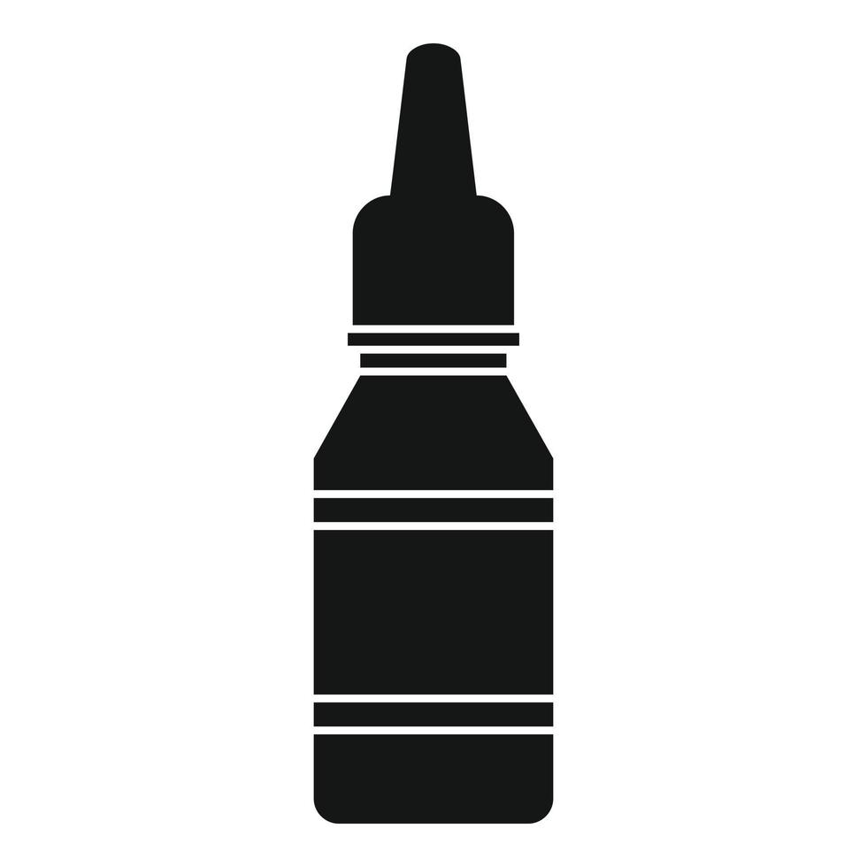 Plumbing oil bottle icon, simple style vector