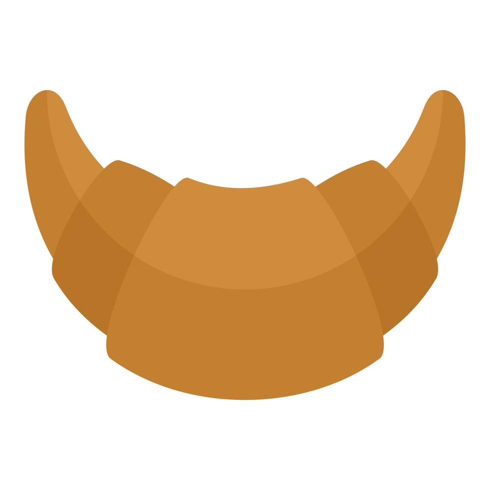 Croissant icon, flat style vector