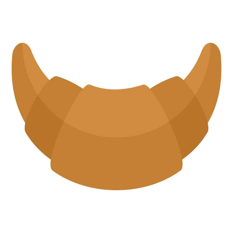 Croissant icon, flat style vector