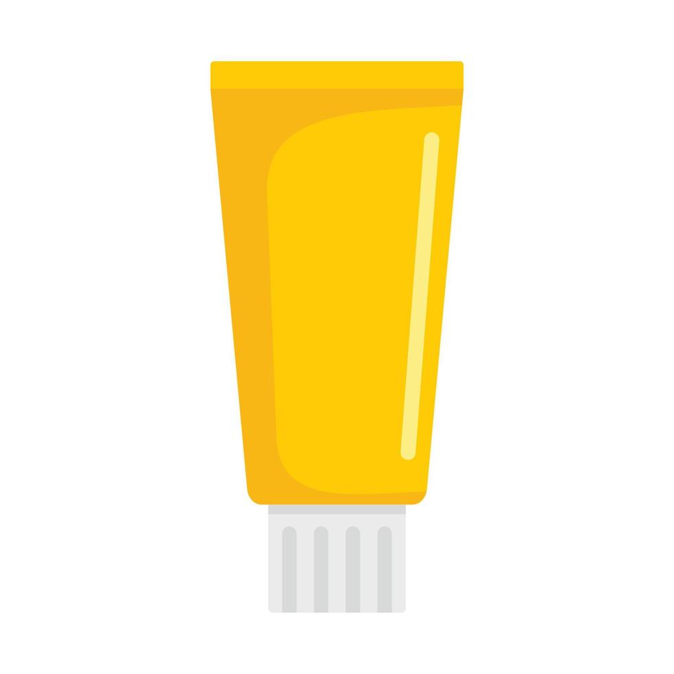 Honey toothpaste icon, flat style vector