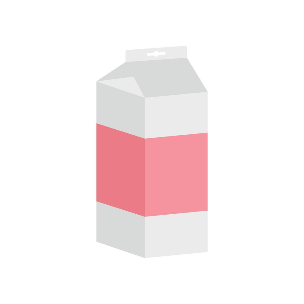 Juice pack icon, flat style vector