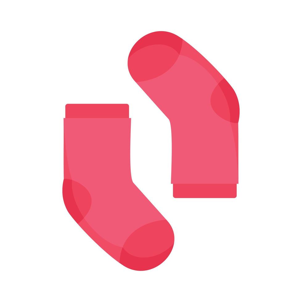 Baby sock icon, flat style vector