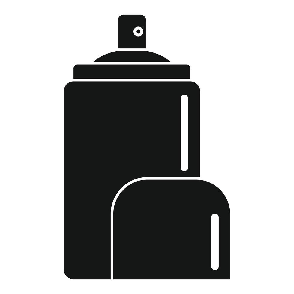 Deodorant spray icon, simple style vector