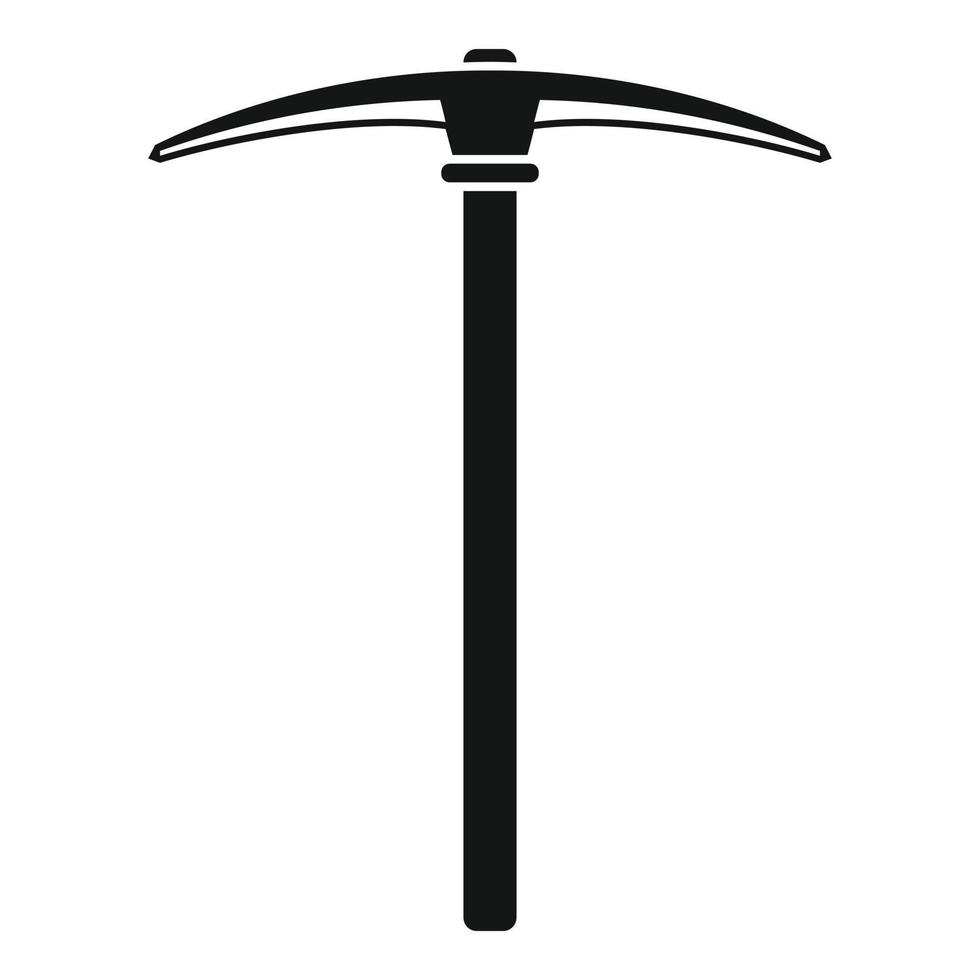 Pick axe icon, simple style vector