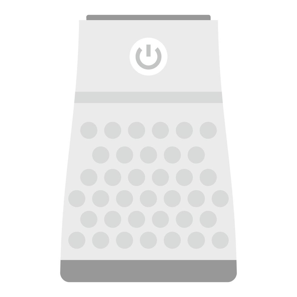 Grey smart speaker icon, flat style vector