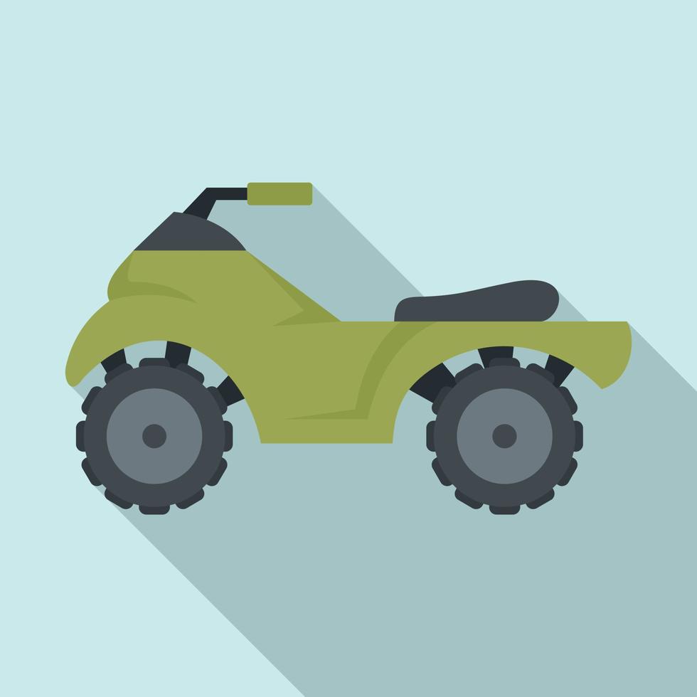 icono de quad, estilo plano vector