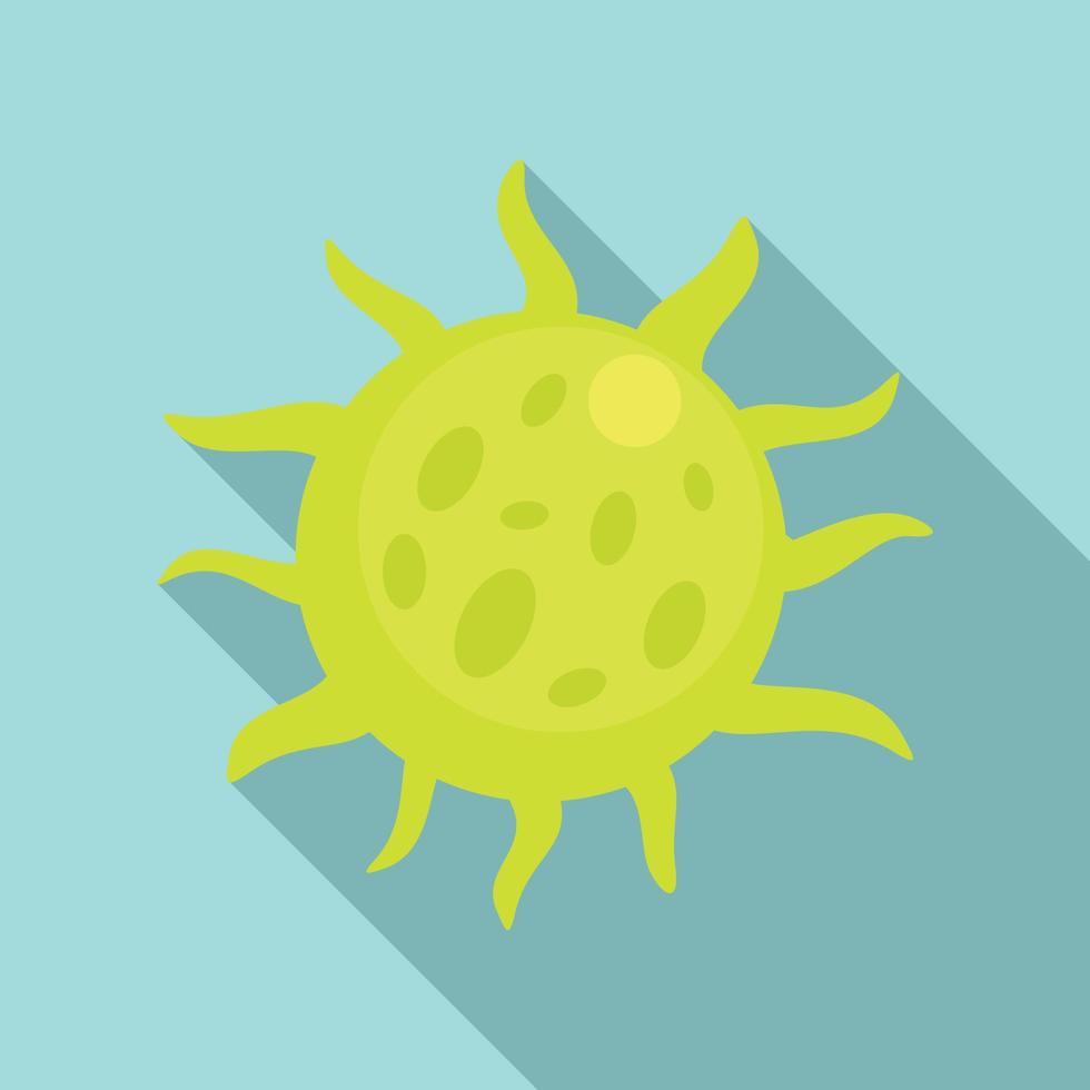 Infection virus icon, flat style vector
